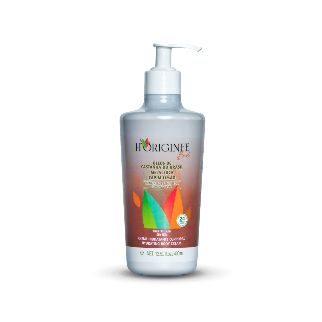 Hidratante Corporal - Óleos de Castanha do Brasil, Melaleuca e Capim Limão - 400ml