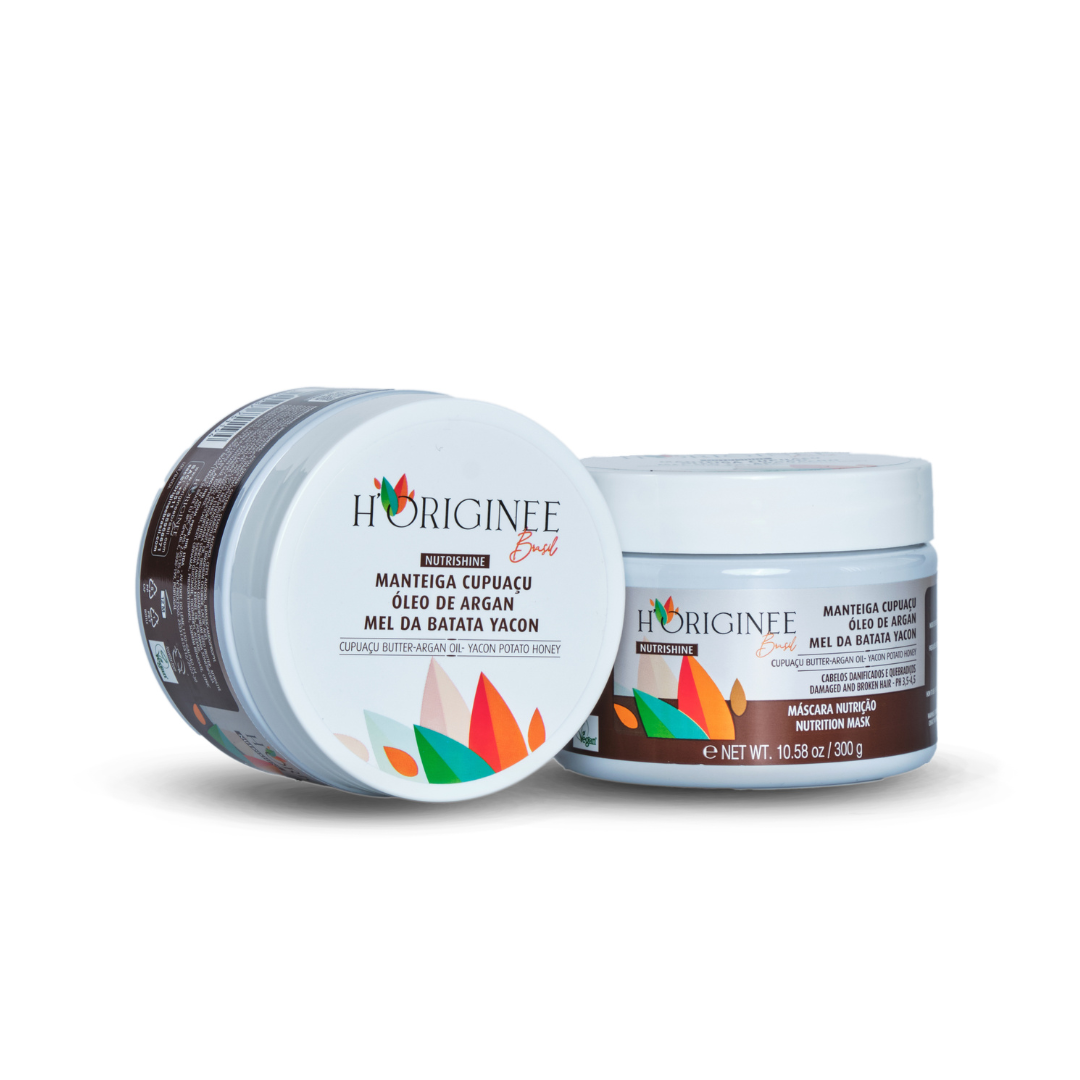 Nutrishine Máscara - Manteiga Cupuaçu, Óleo de Argan e Mel da Batata Yacon - 300g