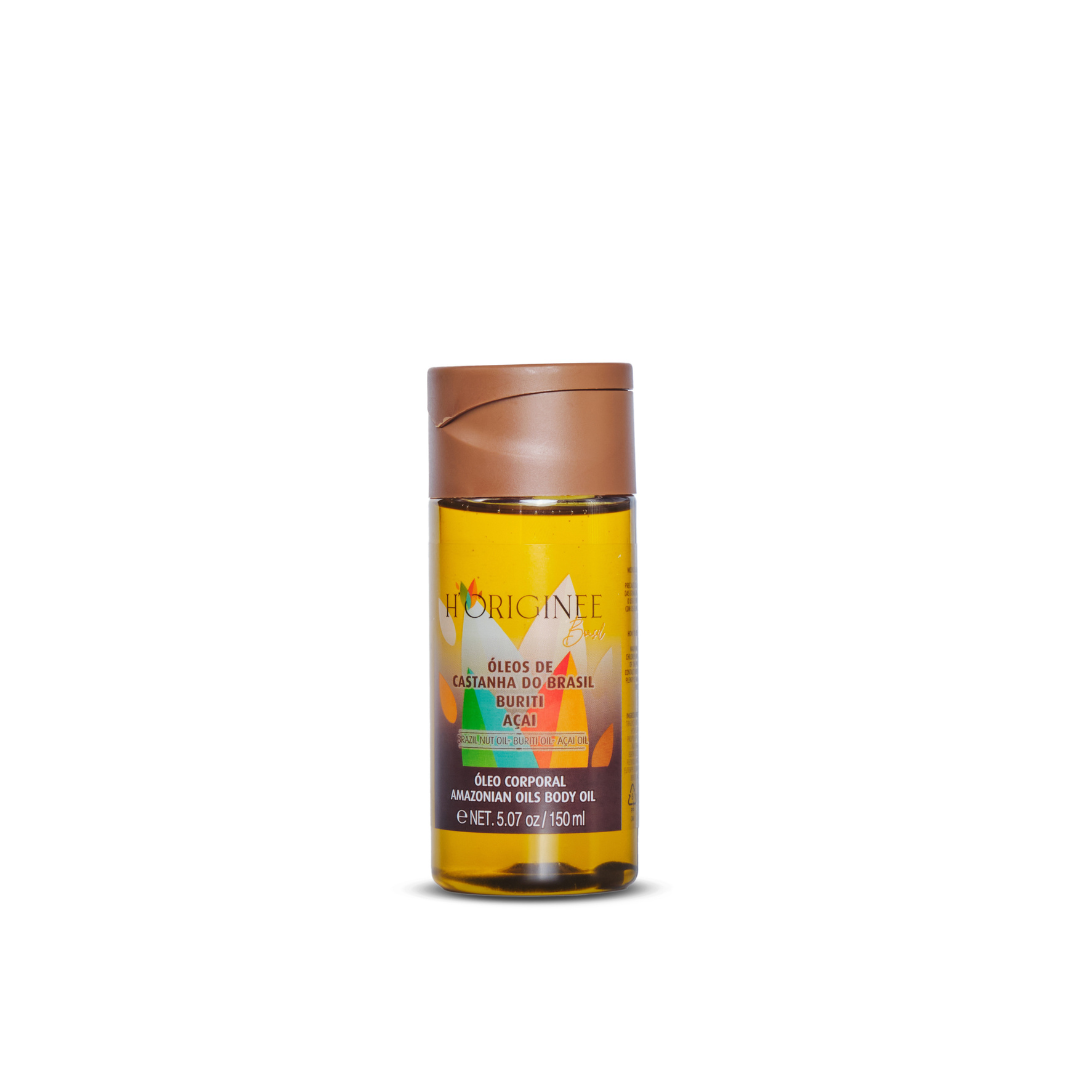 Óleo Corporal da Amazônia - Óleos de Castanha do Brasil, Buriti e Açaí - 150ml