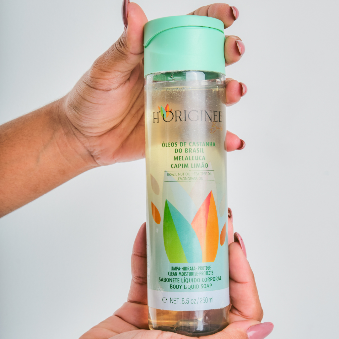 Sabonete Líquido Corporal - Óleos de Castanha do Brasil, Melaleuca e Capim Limão - 250ml