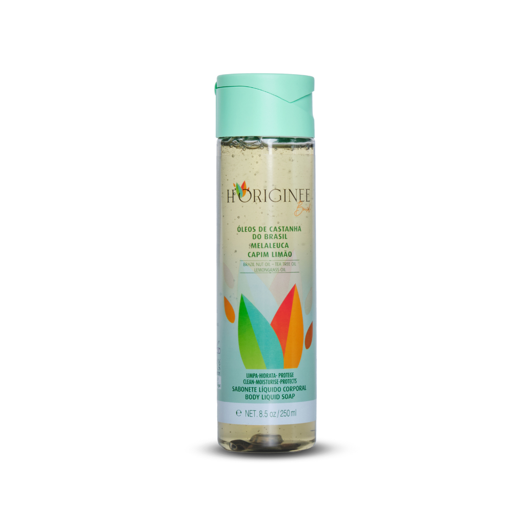 Sabonete Líquido Corporal - Óleos de Castanha do Brasil, Melaleuca e Capim Limão - 250ml