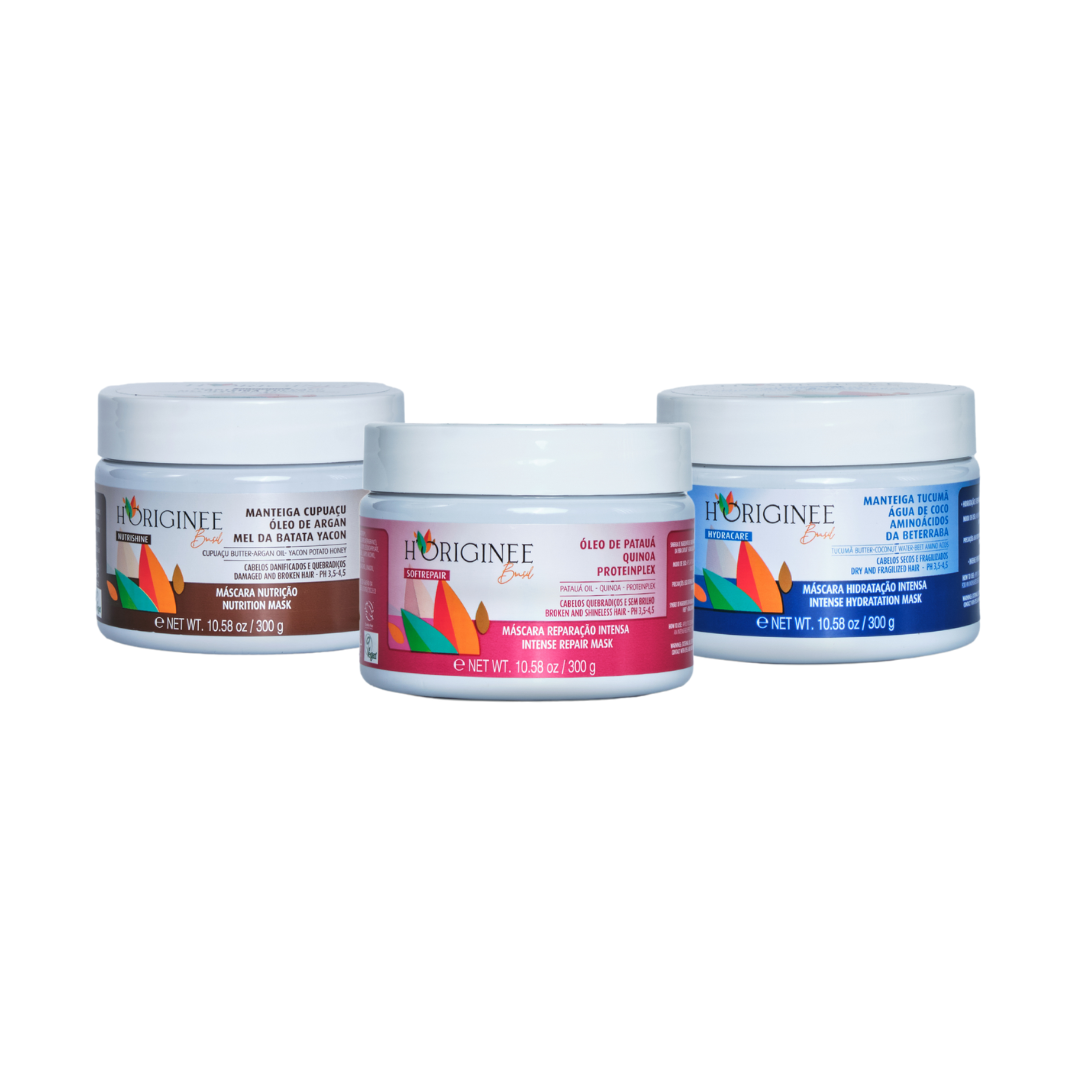 Kit Cronograma Capilar - Máscaras Hydracare, Nutrishine e Softrepair
